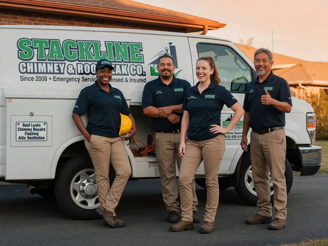 Chimney flashing repair company in Bowie, TX